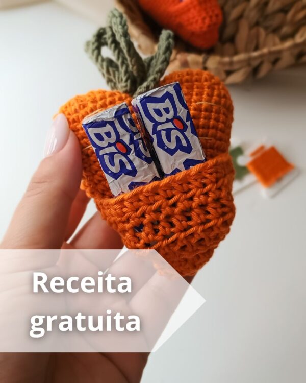 PDF Grátis Cenourinha - Receita Amigurumi